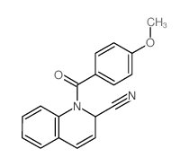 1-(4-Methoxybenzoyl)-1,2-dihydroquinoline-2-carbonitrile Structure