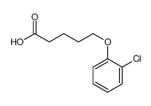 5-(2-chlorophenoxy)pentanoic acid结构式