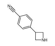 4-(azetidin-3-yl)benzonitrile结构式