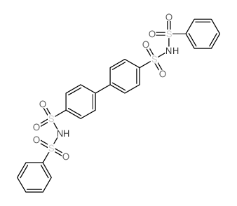 N,N-Bis(phenylsulphonyl)biphenyl-4,4-disulphonamide结构式