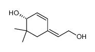 4-[(Z)-2-Hydroxyethylidene]-6,6-dimethyl-2-cyclohexen-1-ol Structure