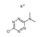 6-(dimethylamino)-1,2,4,5-tetrazin-3-ol, monopotassium salt结构式