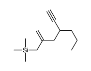 (4-ethynyl-2-methylideneheptyl)-trimethylsilane结构式