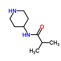 2-methyl-N-piperidin-4-ylpropanamide结构式