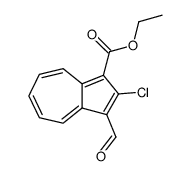 ethyl 2-chloro-3-formylazulene-1-carboxylate结构式