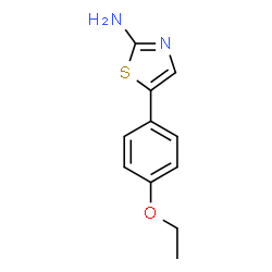 2-Thiazolamine,5-(4-ethoxyphenyl)-(9CI) Structure