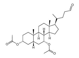 3α,7α-diacetoxy-5β-cholan-24-al Structure