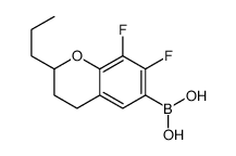 (7,8-difluoro-2-propyl-3,4-dihydro-2H-chromen-6-yl)boronic acid结构式