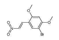 (E)-5-bromo-2,4-dimethoxy-β-nitrostyrene Structure