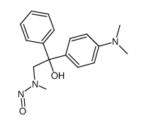 [2-[4-(dimethylamino)phenyl]-2-hydroxy-2-phenylethyl]methylnitrosamine结构式