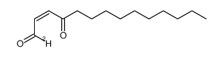 (Z)-4-oxotetradec-2-enal-1-d结构式