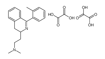 N,N-dimethyl-2-[1-(2-methylphenyl)-3,4-dihydroisoquinolin-3-yl]ethanamine,oxalic acid结构式