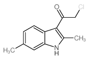 2-CHLORO-1-(2,6-DIMETHYL-1H-INDOL-3-YL)-ETHANONE Structure