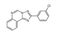 2-(3-chlorophenyl)-[1,2,4]triazolo[1,5-c]quinazoline结构式