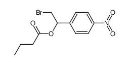 1-butanoyloxy-2-bromo-1-(4-nitrophenyl)ethane结构式