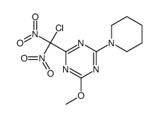 2-[chloro(dinitro)methyl]-4-methoxy-6-piperidin-1-yl-1,3,5-triazine Structure