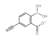 4-氰基-2-硝基苯基硼酸结构式