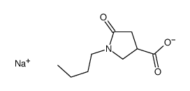 sodium 1-butyl-5-oxopyrrolidine-3-carboxylate Structure