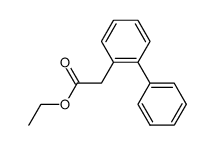 ethyl 2-([1,1'-biphenyl]-2-yl)acetate Structure