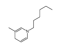 1-hexyl-3-methyl-4H-pyridine Structure