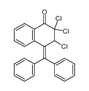 2,2,3-trichloro-4-(diphenylmethylene)-2,3-dihydro-1(4H)-naphthalenone Structure