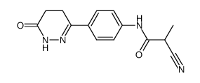 6-[p-(2-cyanopropionylamino)-phenyl-]- 4,5-dihydro-3(2H)-pyridazinone结构式