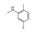 5-fluoro-N,2-dimethylaniline structure