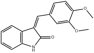 3-((3,4-dimethoxyphenyl)methylene)indolin-2-one Structure