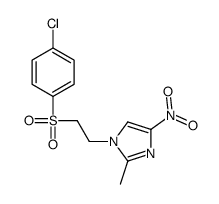 1-[2-(4-chlorophenyl)sulfonylethyl]-2-methyl-4-nitroimidazole结构式