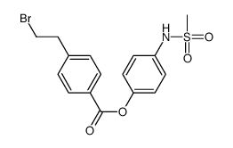 [4-(methanesulfonamido)phenyl] 4-(2-bromoethyl)benzoate Structure