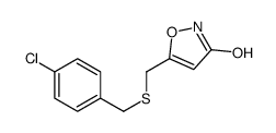 5-[(4-chlorophenyl)methylsulfanylmethyl]-1,2-oxazol-3-one结构式