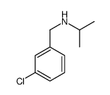 N-[(3-chlorophenyl)methyl]propan-2-amine结构式