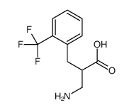 2-(aminomethyl)-3-[2-(trifluoromethyl)phenyl]propanoic acid结构式