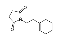 1-[2-(cyclohexen-1-yl)ethyl]pyrrolidine-2,5-dione结构式