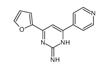 4-(furan-2-yl)-6-pyridin-4-ylpyrimidin-2-amine Structure