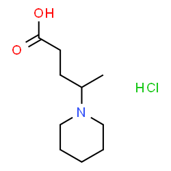 4-(1-piperidinyl)pentanoic acid hydrochloride structure