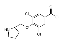 methyl 3,5-dichloro-4-[[(2S)-pyrrolidin-2-yl]methoxy]benzoate结构式