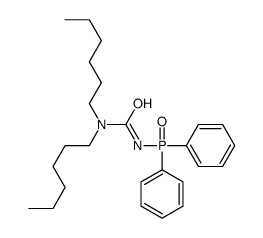 3-diphenylphosphoryl-1,1-dihexylurea Structure