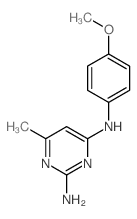 N-(4-methoxyphenyl)-6-methyl-pyrimidine-2,4-diamine structure