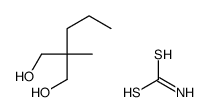 carbamodithioic acid,2-methyl-2-propylpropane-1,3-diol Structure