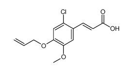 2-Propenoic acid, 3-[2-chloro-5-methoxy-4-(2-propen-1-yloxy)phenyl] picture