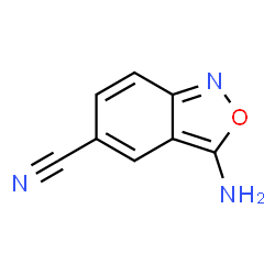 2,1-Benzisoxazole-5-carbonitrile,3-amino-(9CI)结构式