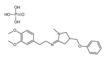 N-[2-(3,4-dimethoxyphenyl)ethyl]-1-methyl-4-(phenoxymethyl)pyrrolidin-2-imine,phosphoric acid Structure