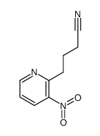 2-(3-Cyanopropyl)-3-nitro-pyridin Structure