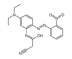 2-cyano-N-[5-(diethylamino)-2-[(2-nitrophenyl)diazenyl]phenyl]acetamide Structure