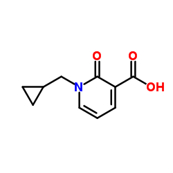 1-(Cyclopropylmethyl)-2-oxo-1,2-dihydro-3-pyridinecarboxylic acid structure