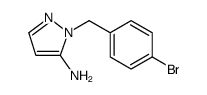 1H-Pyrazol-5-amine, 1-[(4-bromophenyl)methyl]结构式