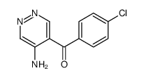 (5-aminopyridazin-4-yl)-(4-chlorophenyl)methanone结构式