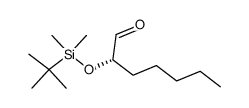 2-<(tert-butyldimethylsilyl)oxy>heptan-1-al Structure