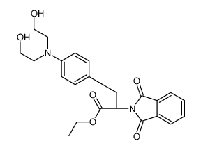 ethyl (S)-α-[[4-[bis(2-hydroxyethyl)amino]phenyl]methyl]-1,3-dihydro-1,3-dioxo-2H-isoindole-2-acetate结构式